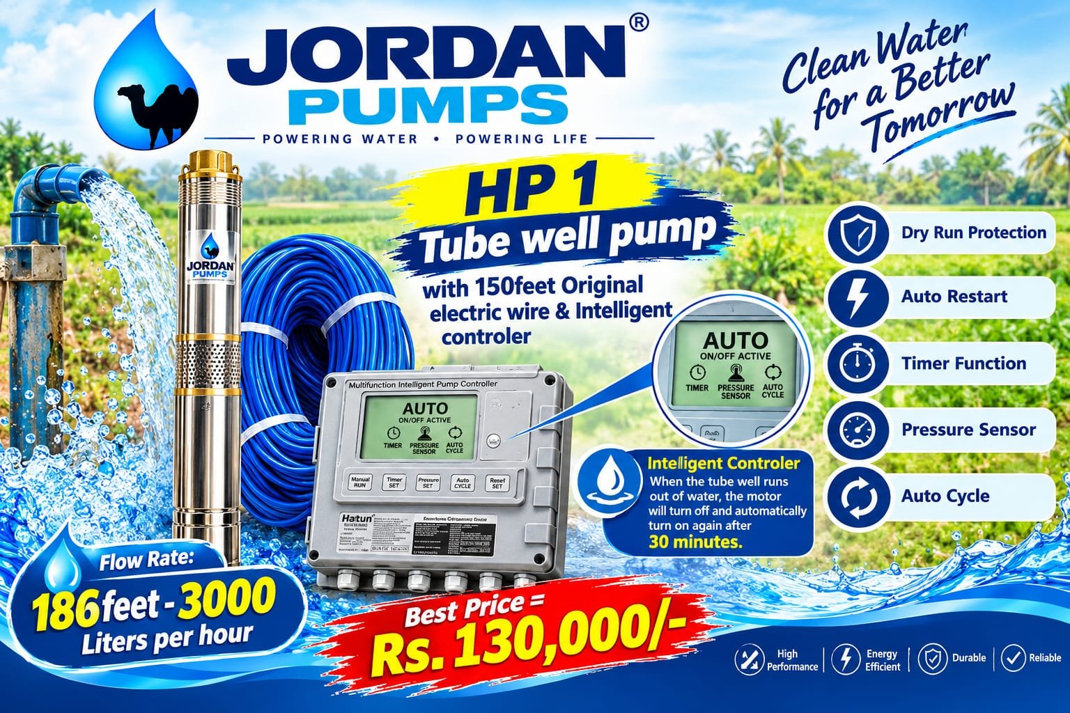 3 inch Hp 1 Tube well pump sale in ja ela