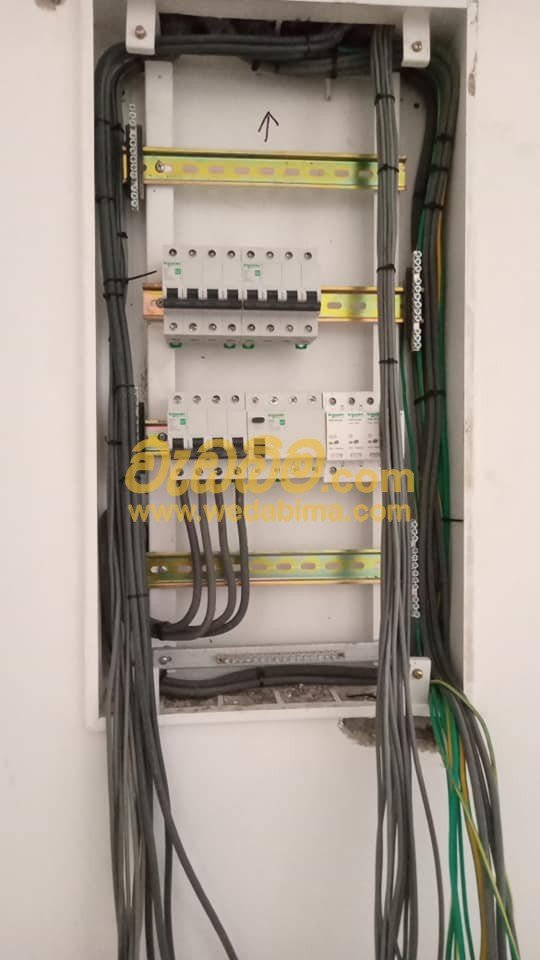 single phase wiring diagram for house UVA sri lanka
