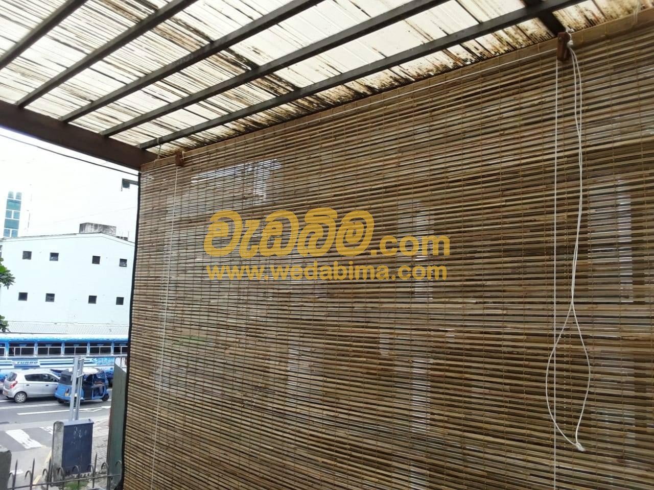 Indoor roll up bamboo window blind suppliers kalutara