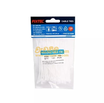 250mm White Cable Tie